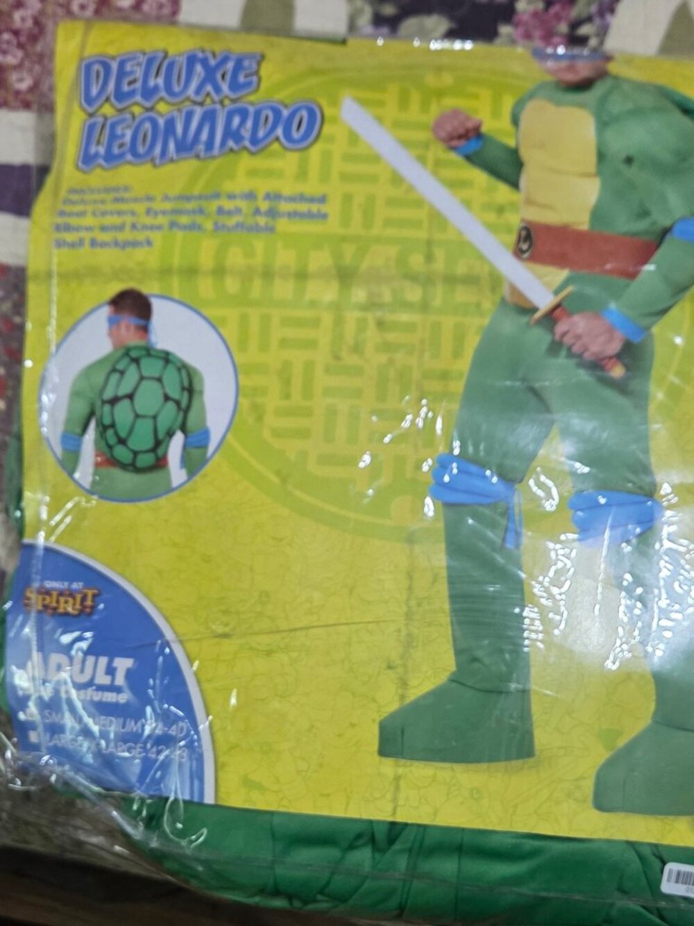 Spirit Deluxe Leonardo Muscle Adult S/M Halloween Costume